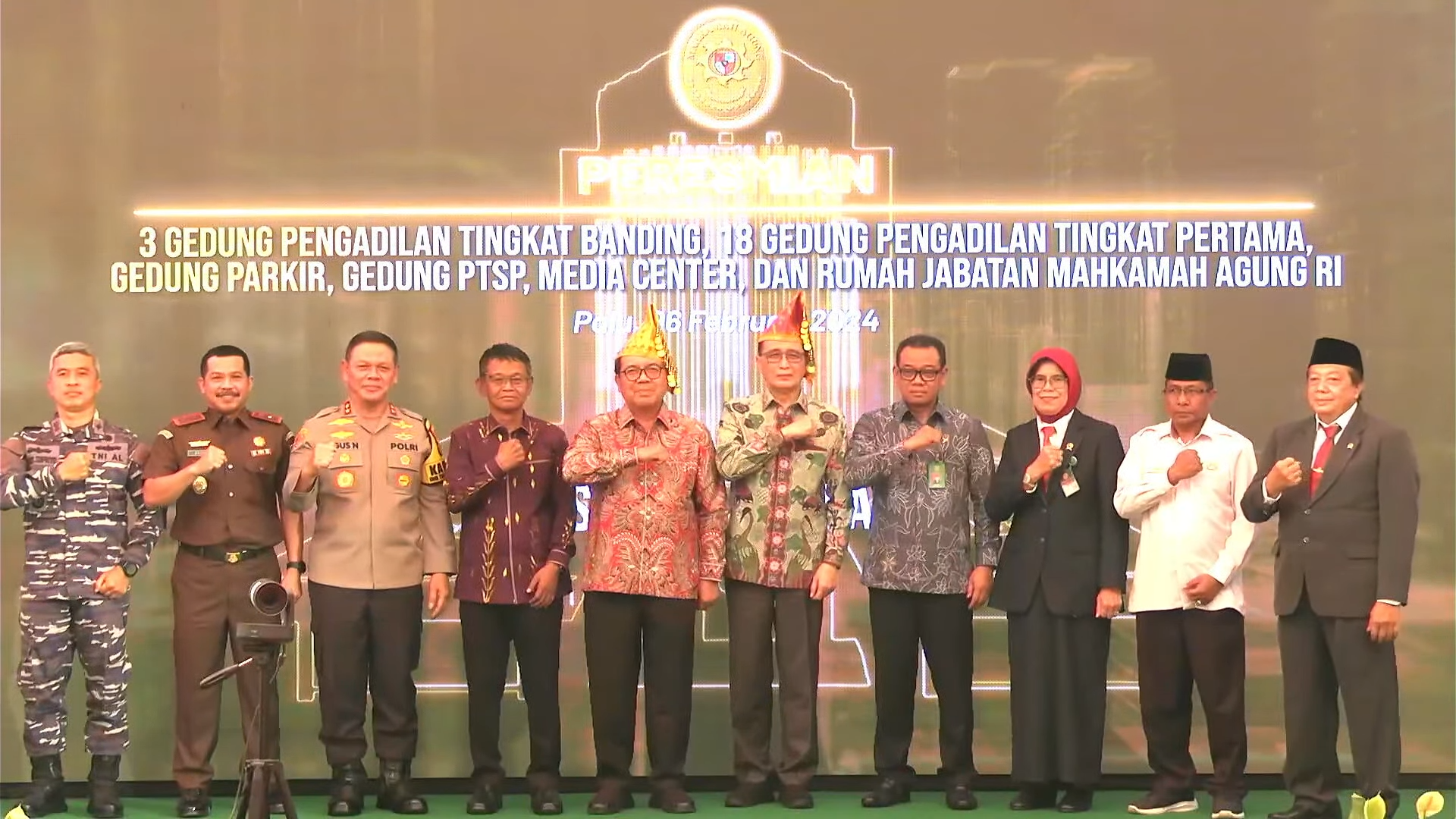 Peresmian 3 Gedung Pengadilan Tk.Banding, 15 Pengadilan Tk.Pertama, Gedung Serbaguna, Dan RUJAB MA. 1 56 13 screenshot