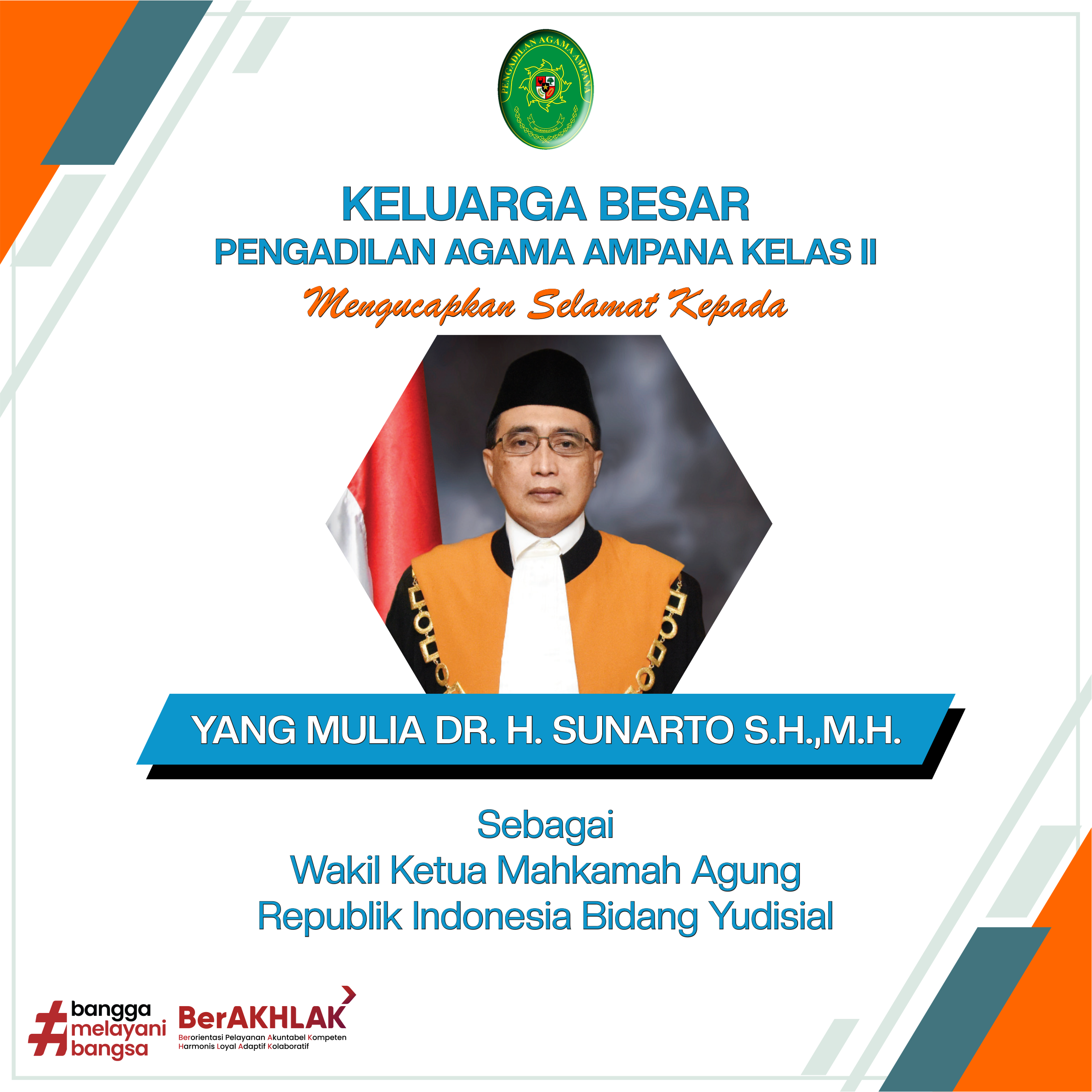 Ucapan Selamat YM Sunarto