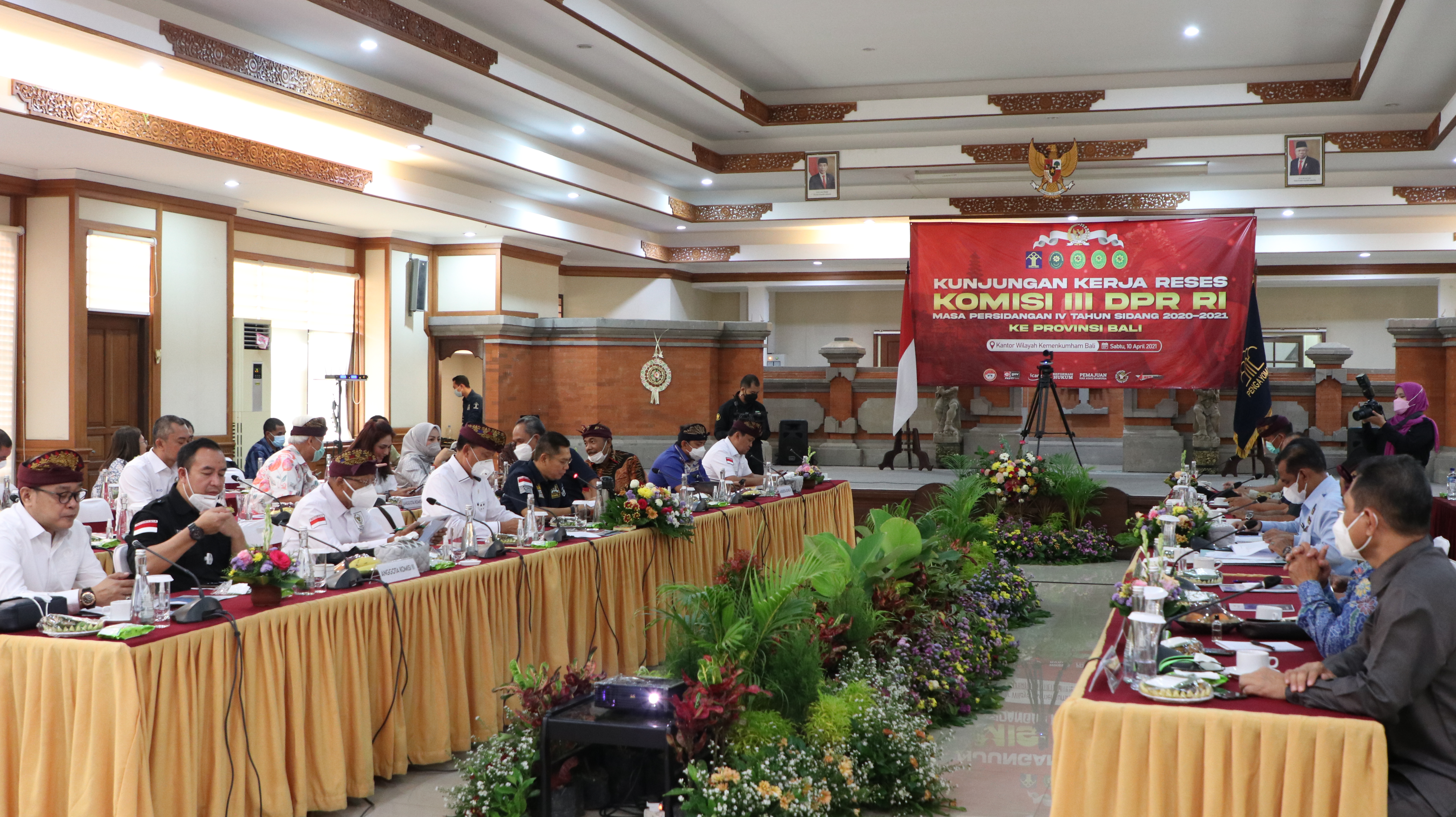 KUNJUNGAN KERJA RESES KOMISI III DPR RI MASA PERSIDANGAN IV TAHUN SIDANG 2020 2021 KE PROVINSI BALI