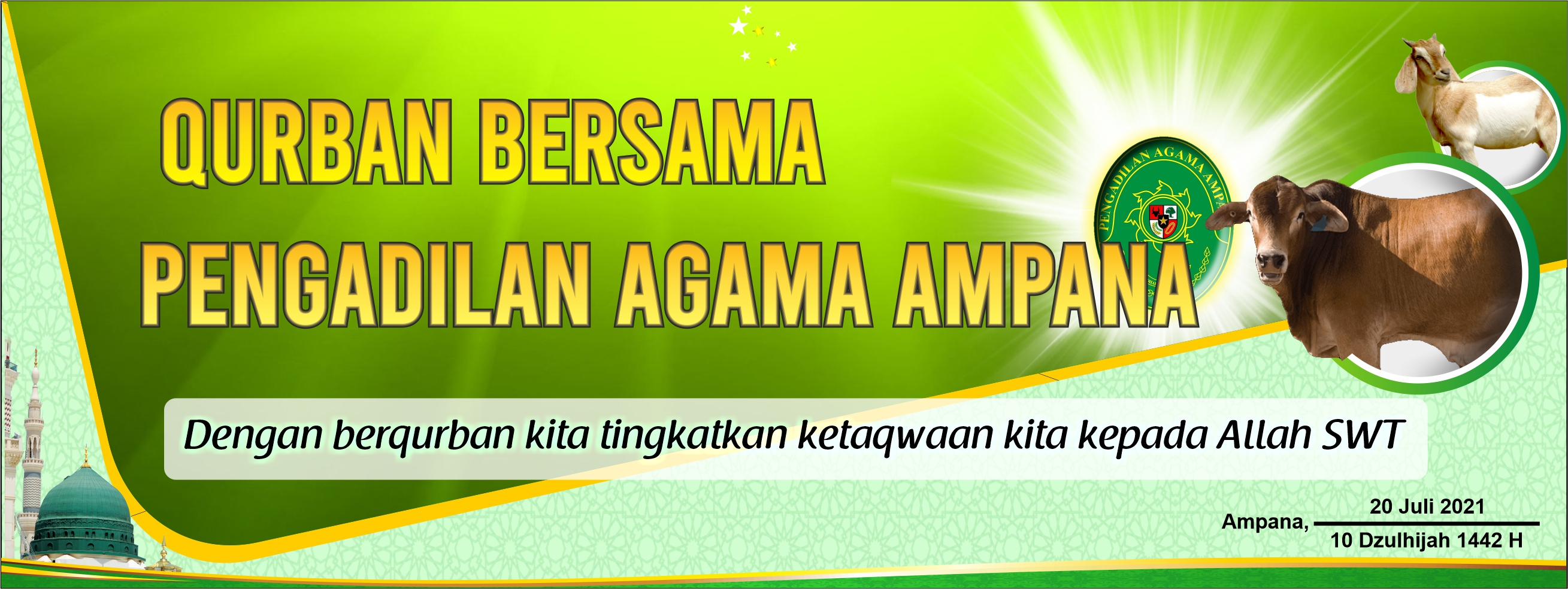 Spanduk Idul Adha 1442