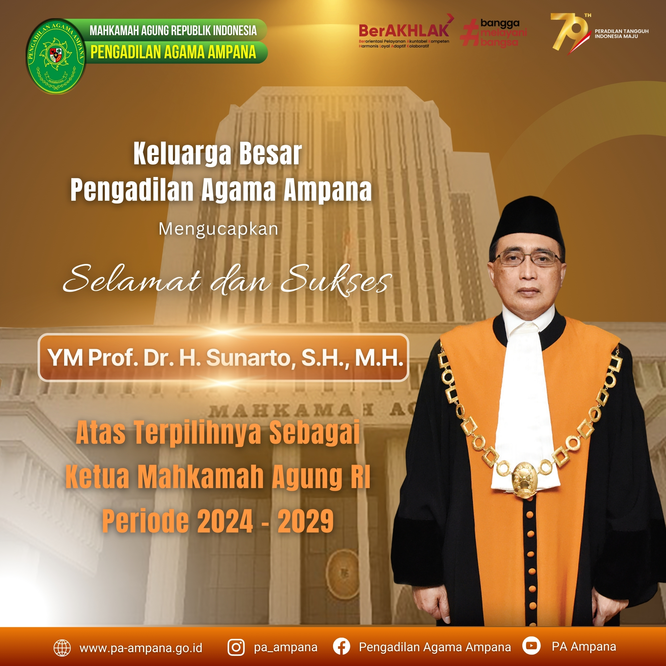 Ucapan Selamat YM Sunarto